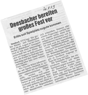 Zeitungsausschnitt