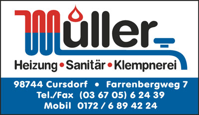 Heizung-Sanitr-Klemptnerei Peter Mller Cursdorf